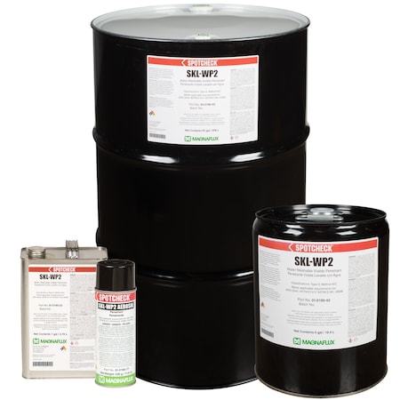 Magnaflux Water Washable Visible Dye Penetrant, 55 Gal, 208 L Drum 01-5190-45
